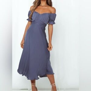 Hello Molly Sky Child Midi Dress Midnight Blue